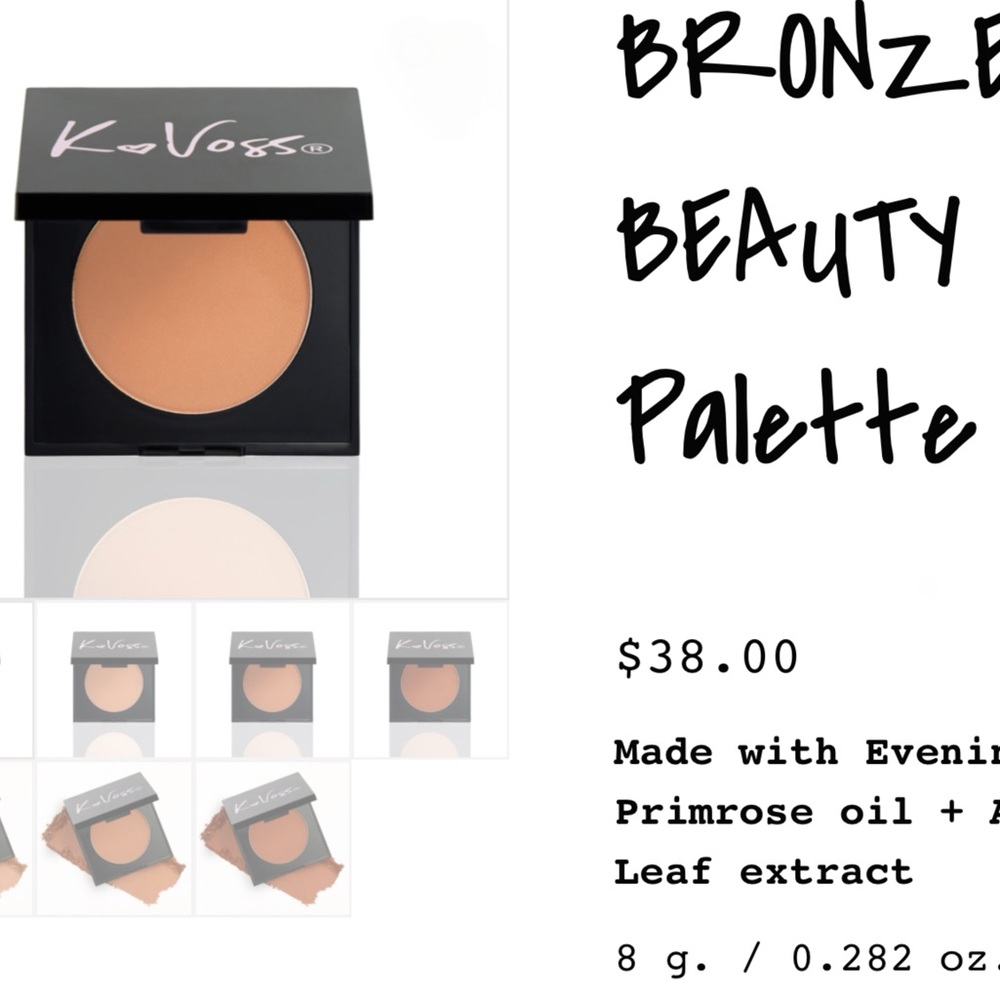 Tan Bronzer Compact Sleek Design
